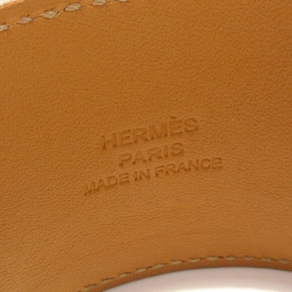 Auth HERMES Collied Cyan/Medor Rose Jaipur Veau Epsom Square R Bracelet - Picture 8 of 10